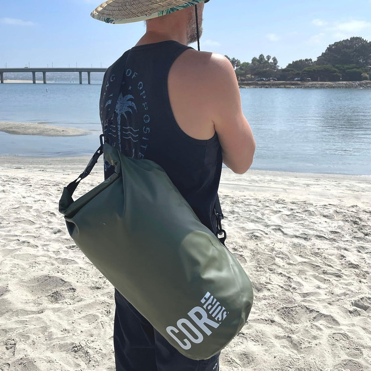 COR Surf Floating Waterproof Dry Bag 3L | 5L |10L | 15L Roll Top Sack Keeps Gear Dry for Kayaking, Rafting, Boating, Swimming, Camping, Hiking, Beach, Fishing