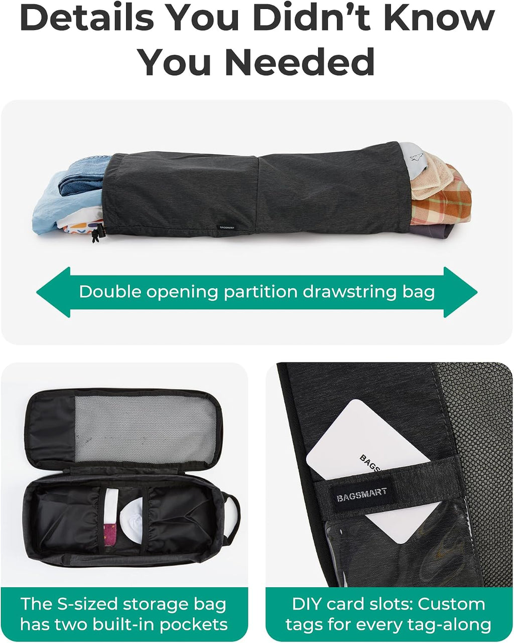 BAGSMART Compression Packing Cubes for Travel Essentials