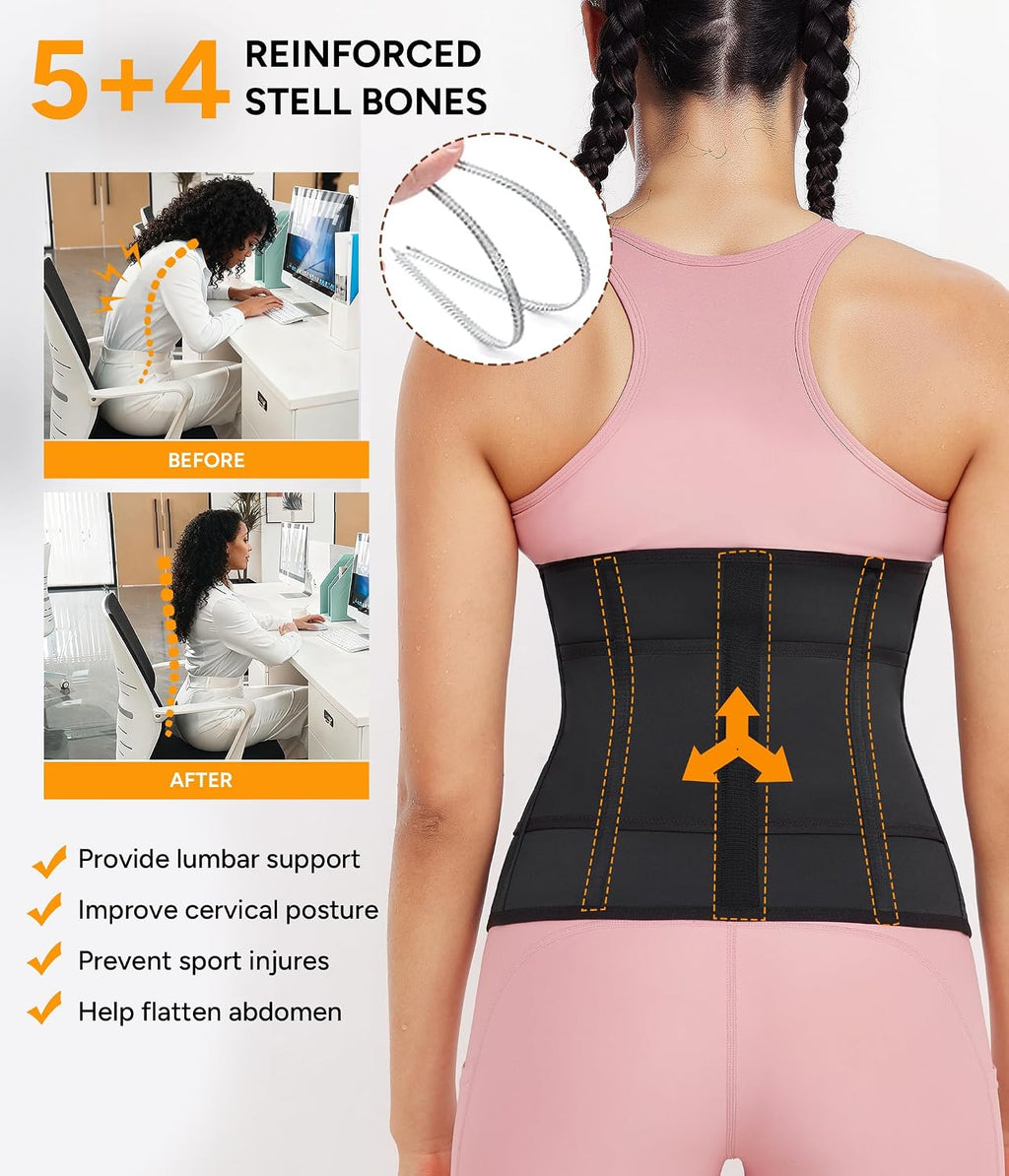 LEINIDINA Waist Trainer for Women Corset Shapewear Cincher Waist Trimmer