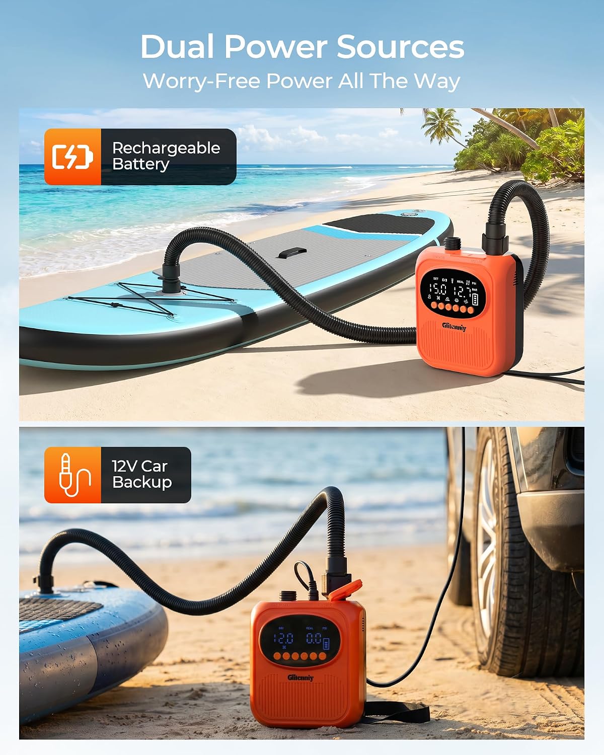 Paddle Board Electric Pump 13500mAh SUP Pump for Paddleboard