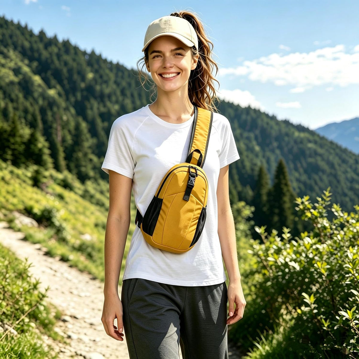 Sling Bag for Men Crossbody Bags for Women Small Sling Backpack Chest Bag