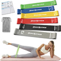 6-Level Resistance Loop Bands Up to 55LBS for PT & Strength