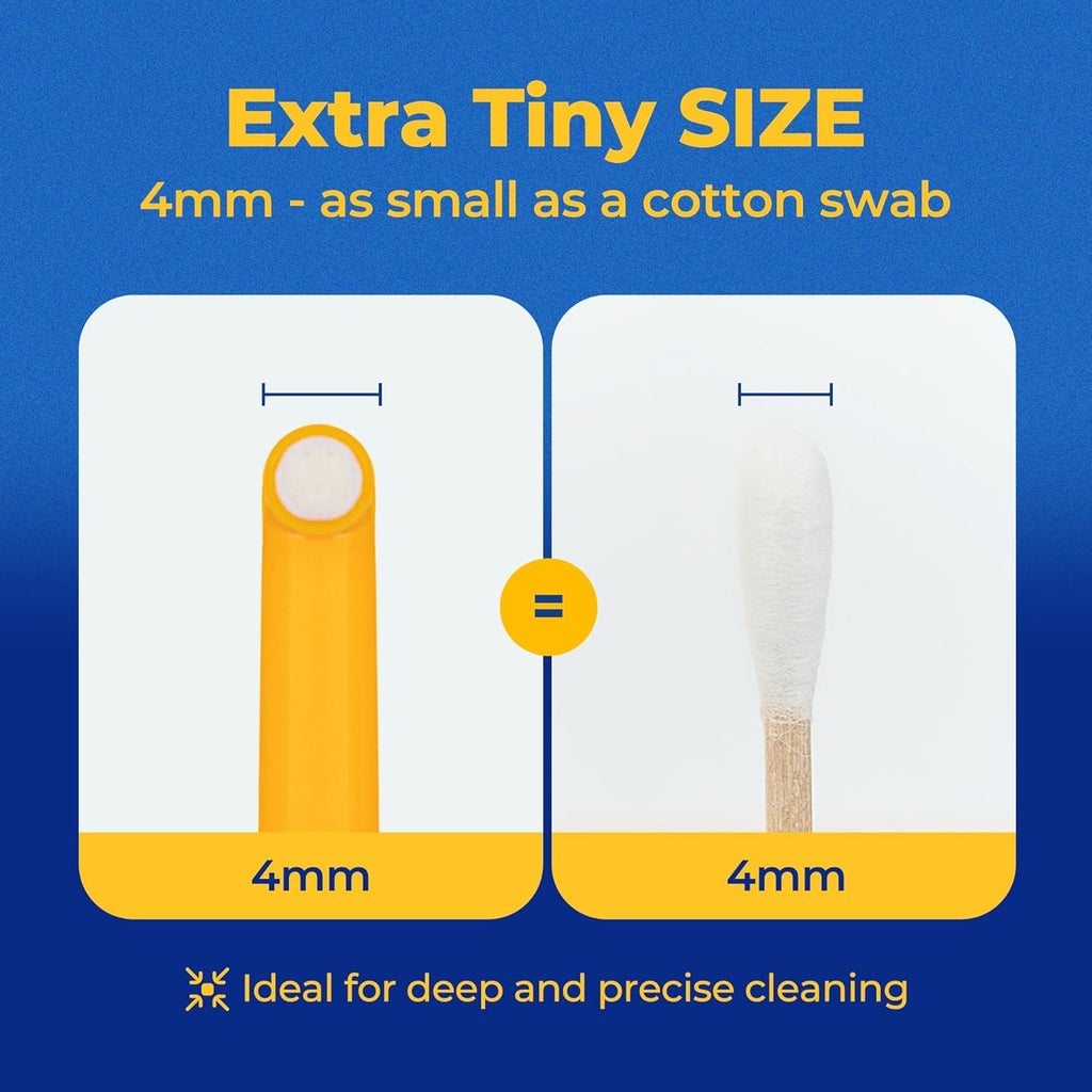 PETHROOM Pet Toothbrush for Cats & Dogs, 4mm Precision Head (Deep Point)