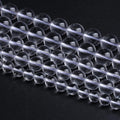8MM 45PCS Natural Clear White Crystal Quartz Gemstone 3A Grade Round Loose Beads for Jewelry Making DIY Bracelet 1 Strand 15''