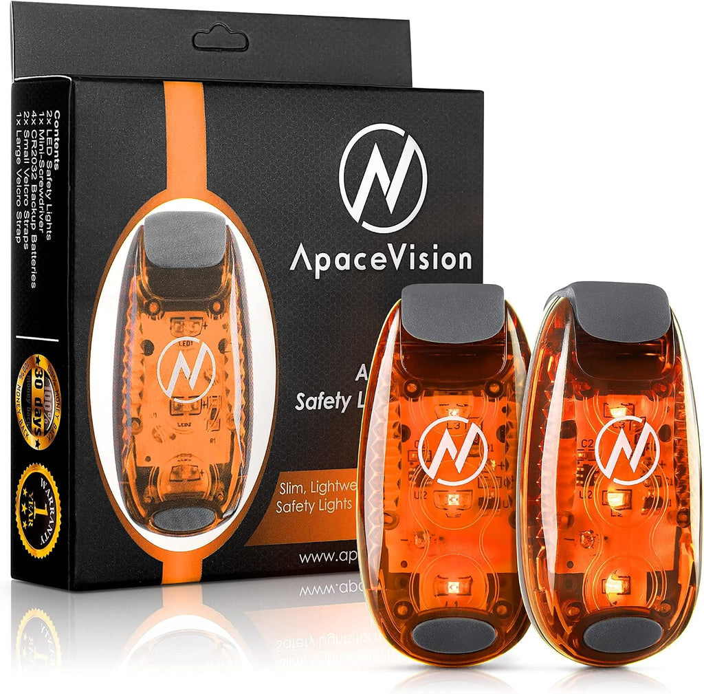 LED Safety Light (2 Pack) with Bonus Items – Clip On Strobe/Running Lights for Runners, Dogs, Bikes, Walking and More