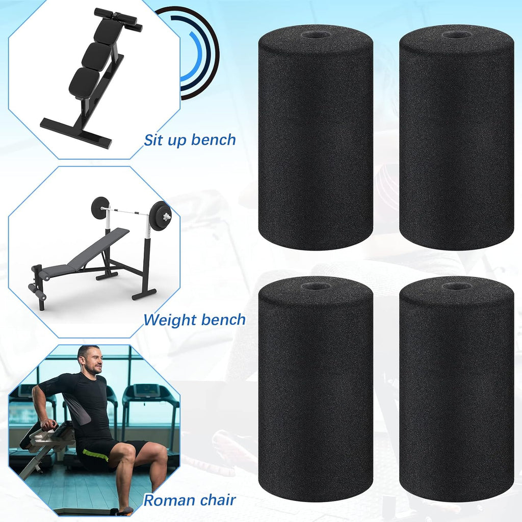 Deekin 8 Pcs Foam Roller Foot Pads for Gym Machines Equipment Replacement