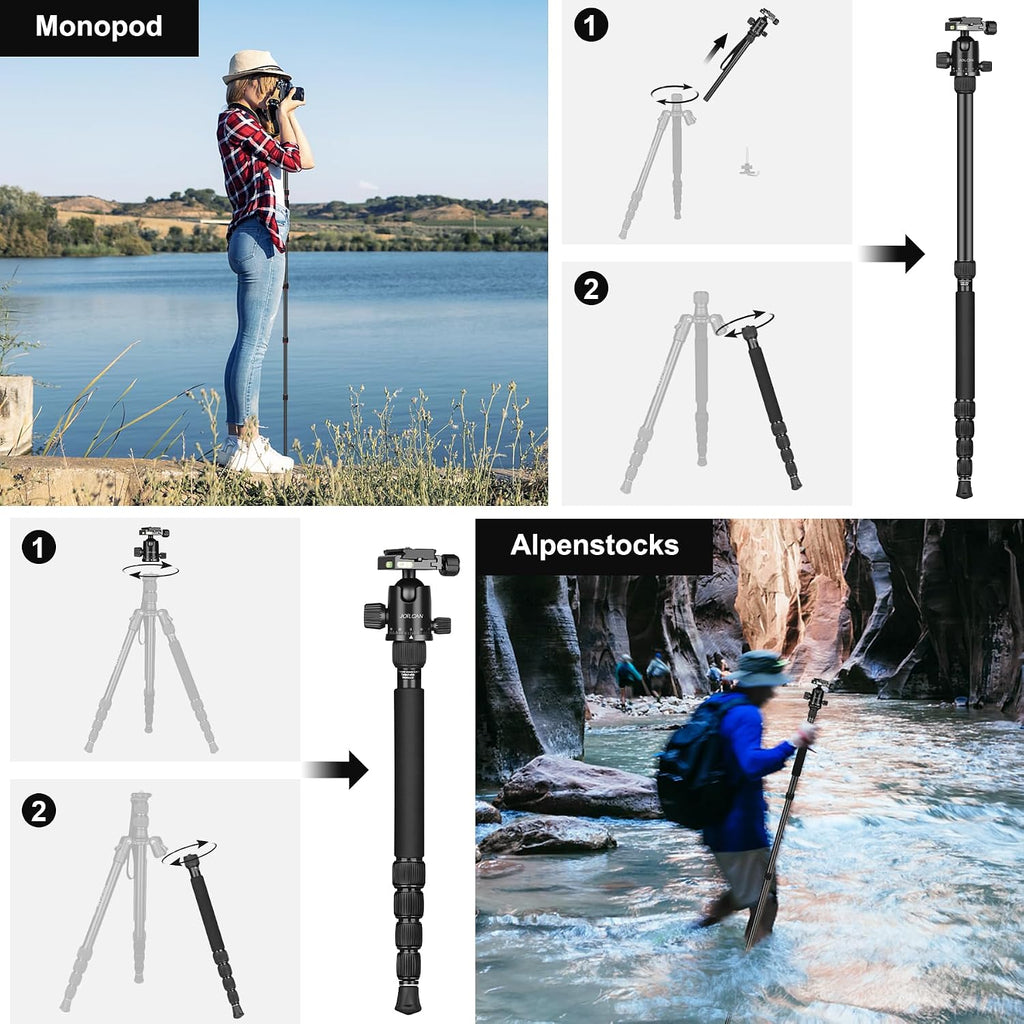 80/85 inches Heavy Duty Tripod for Camera Phone, 85" Camera Tripod Monopod