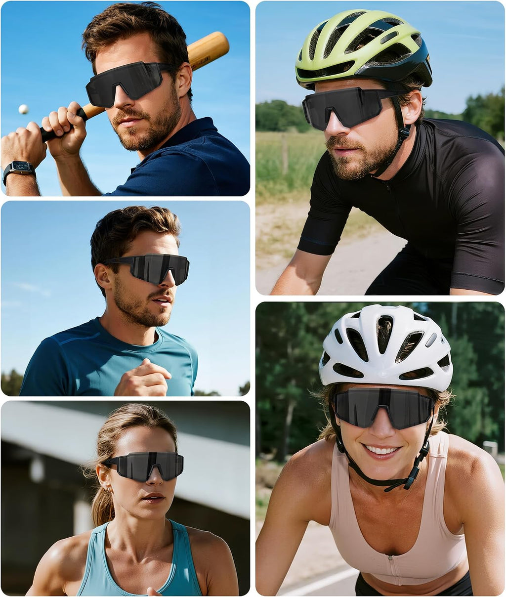 STORYCOAST Polarized Sports Sunglasses for Men Women,Cycling Running