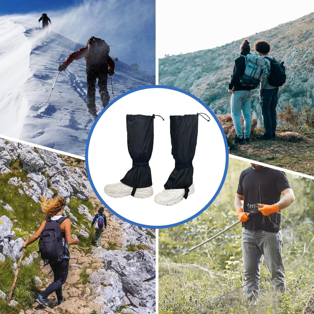 Gators for Hiking Boots,Adjustable Leg Gaiters for Women and Men Boots, Waterproof and Breathable Trail Gaiters for Hiking, Snow and Garden Weeding