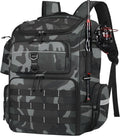 Fishing Backpack with 2 Rod Holders, Large Water Resistant Tackle Storage Bag for Fishing Gear, Fishing Bag Gifts for Men