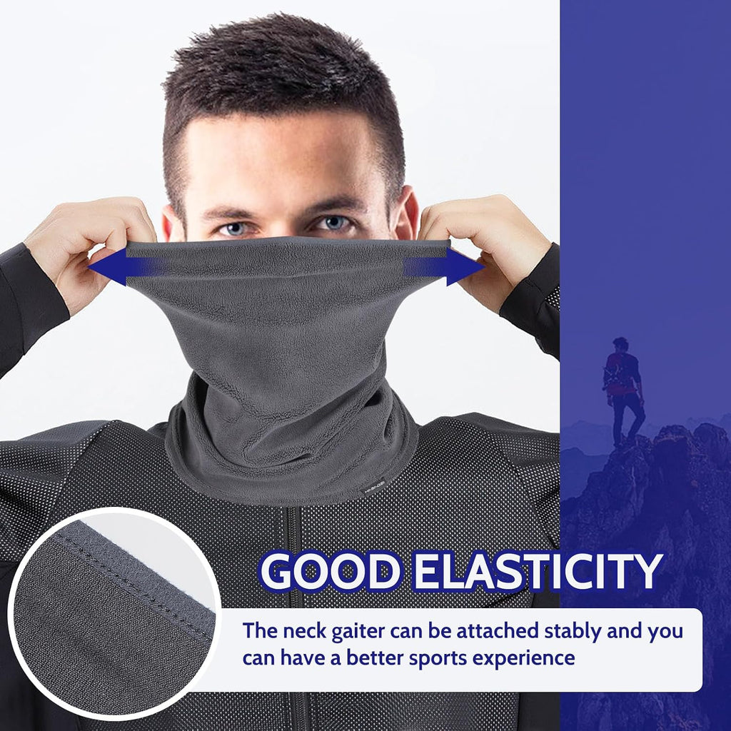 GXCROR Winter Neck Warmer Fleece Neck Gaiter for Skiing Motorcycle Bike Jogging Running Outdoor Sports for Men & Women