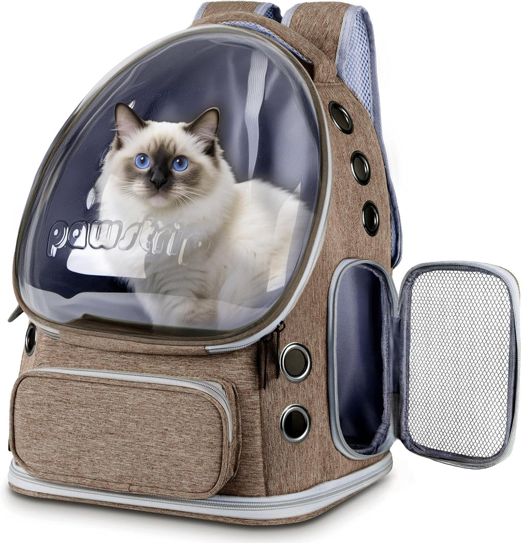 Cat Backpack Carrier Clear Bubble Window for Cats & Small Dogs up to 15 lb