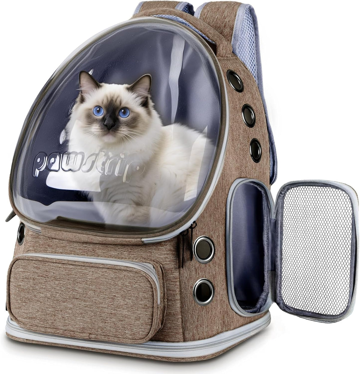 Cat Backpack Carrier Clear Bubble Window for Cats & Small Dogs up to 15 lb