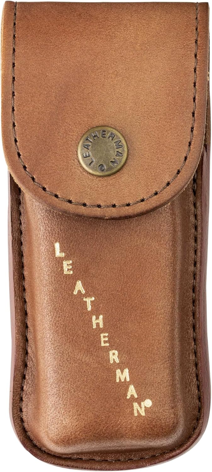 LEATHERMAN Premium Heritage Snap Sheath for Multi-Tools, Black, Medium