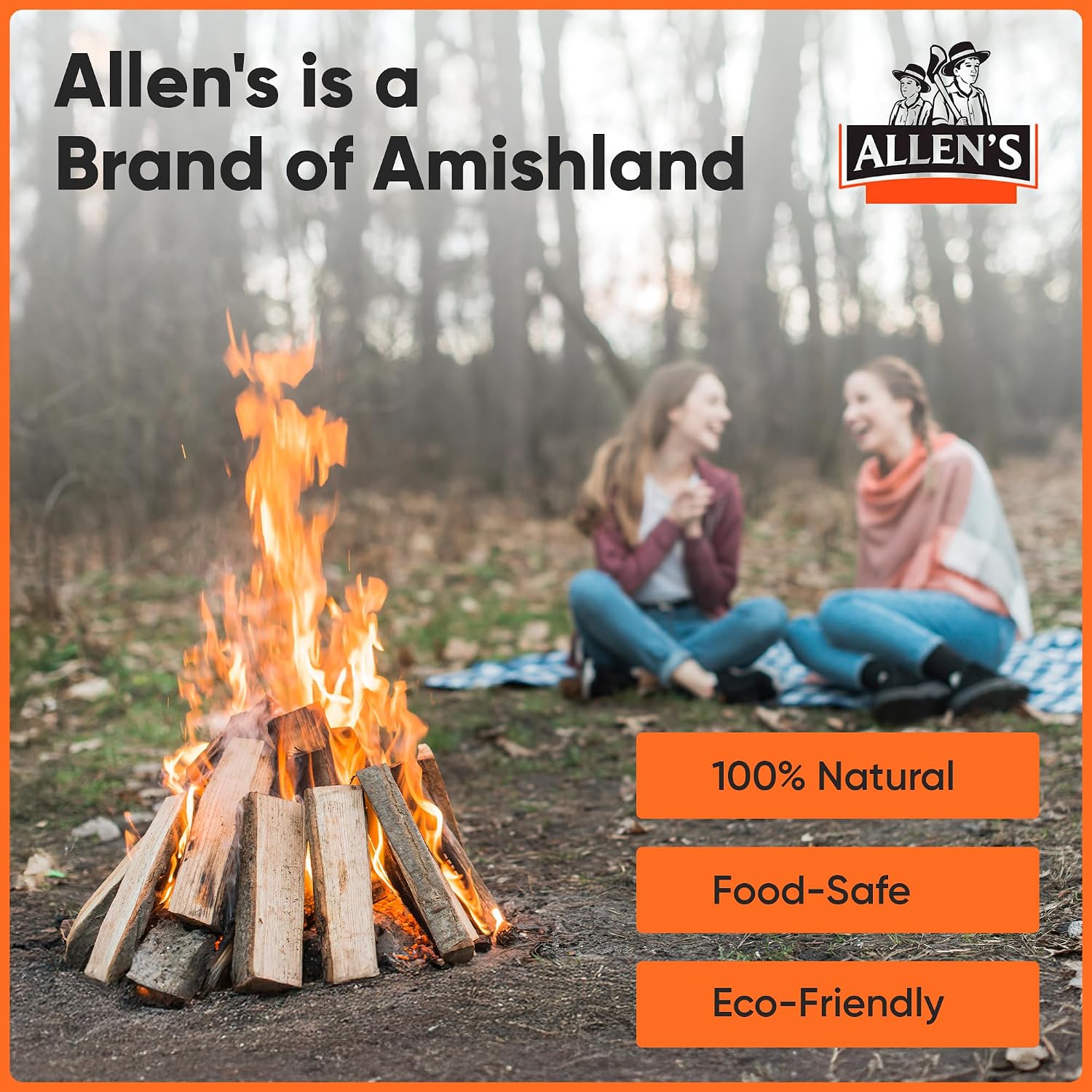 Allen's Natural Kindling Wood – 8 LB Box of Kiln-Dried Fire Starter Sticks for Campfires, Wood Stoves & BBQ – Easy to Light Fire Pit – Clean Burn Fire Starter Logs – No Chemicals or Odors