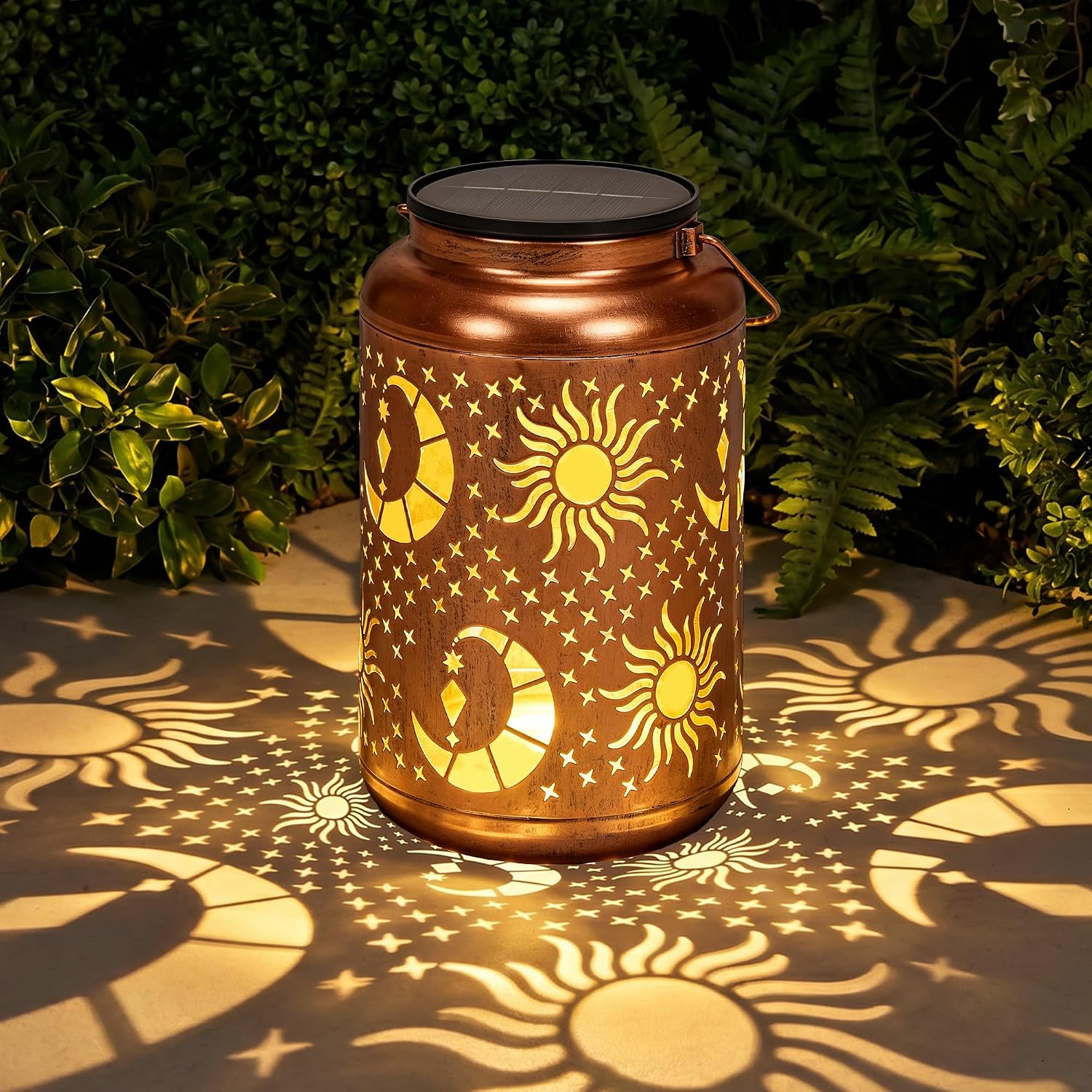 Sun & Moon Solar Lanterns Outdoor Waterproof, Birthday Day Gifts for Women