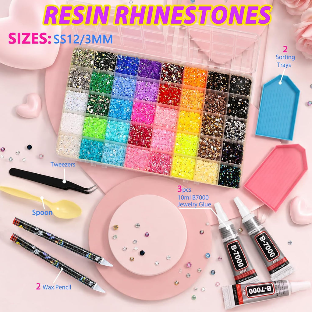 Bedazzling Kit with 52000 Flatback Rhinestones