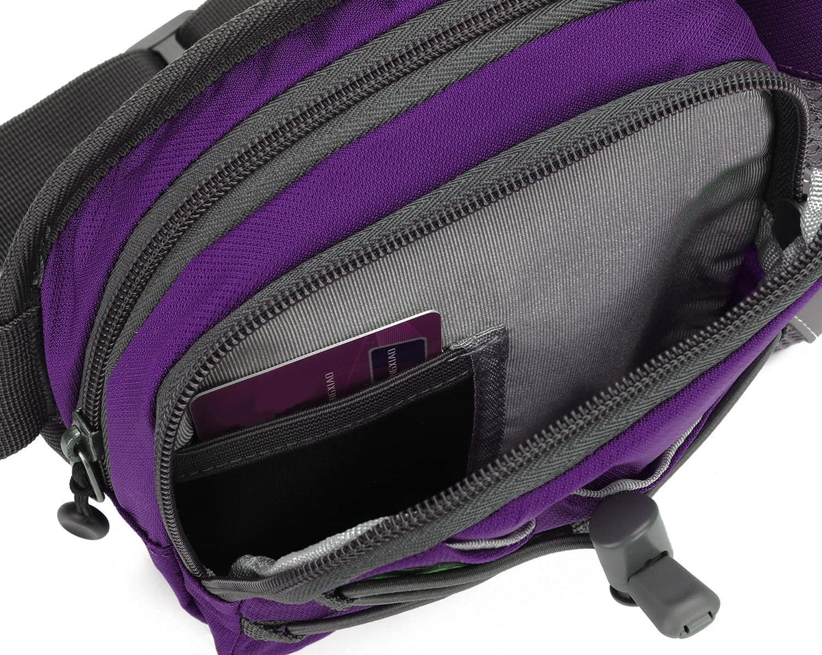 Waist Pack with Water Bottle Holder for Running Walking Hiking Fanny Pack