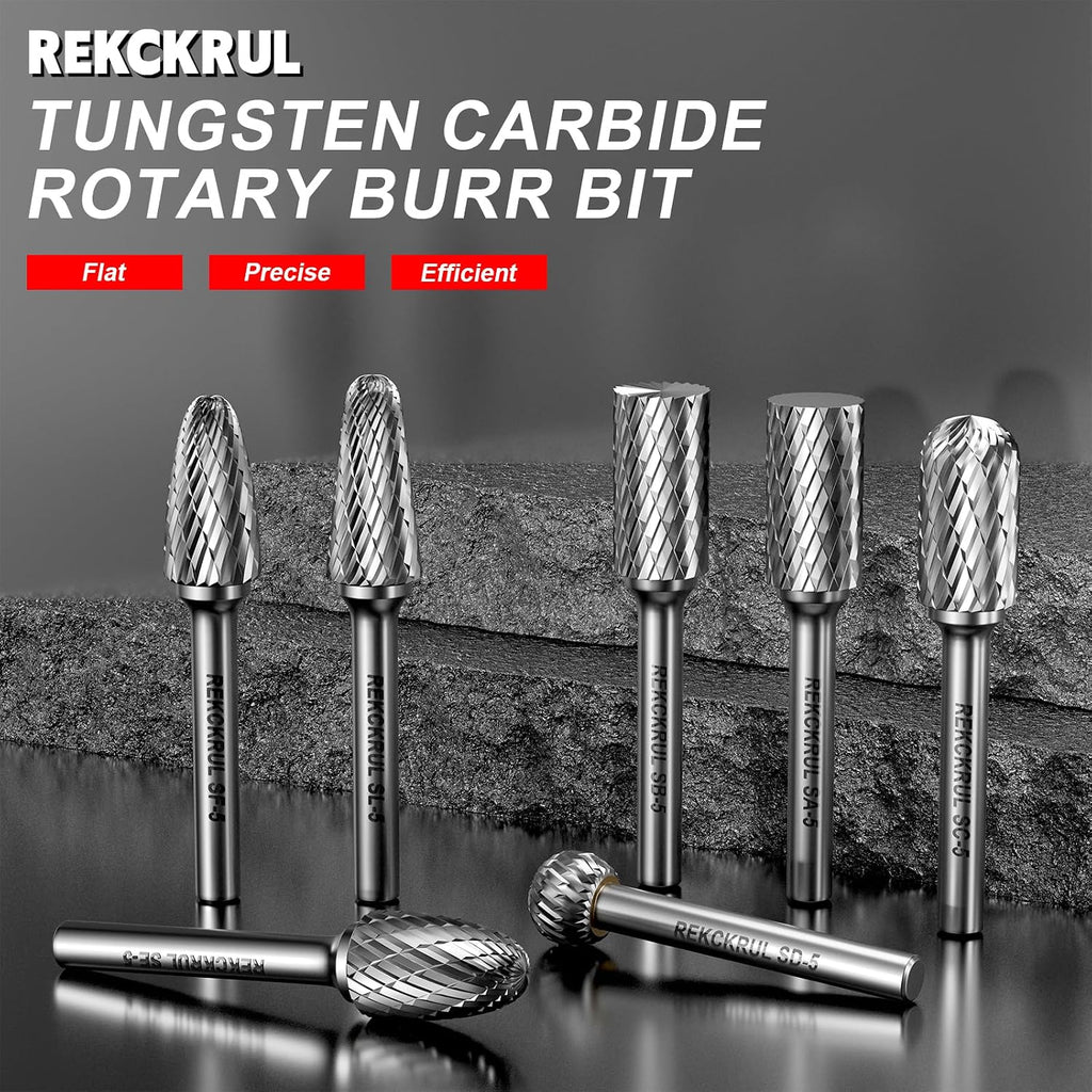 Professional Tungsten Carbide Rotary Burr Bit SC-5 with 1/4" Shank