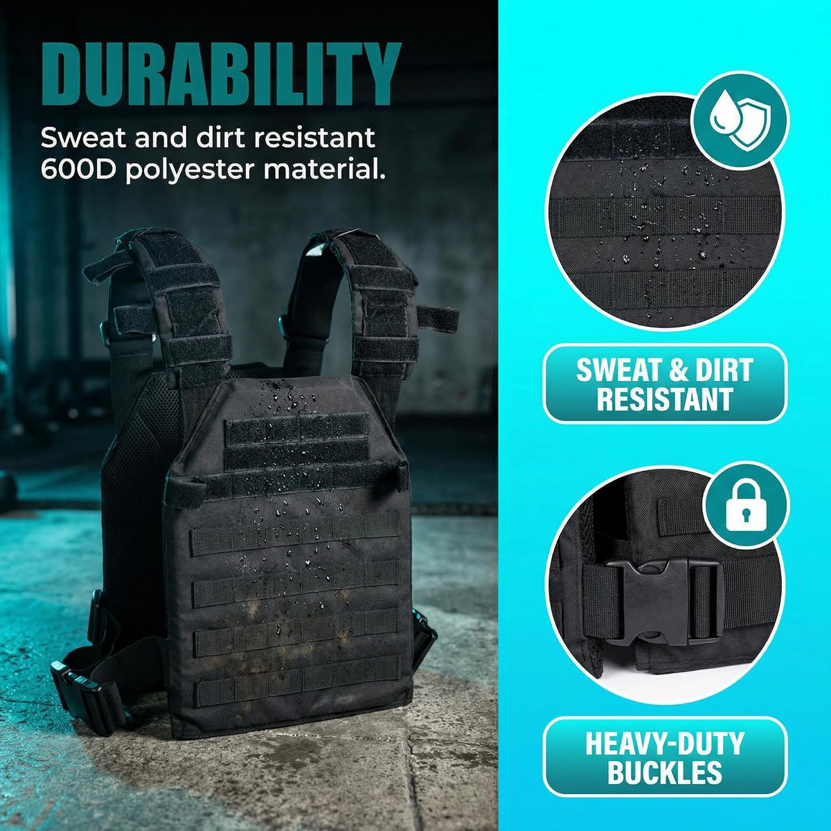 Tactical Weighted Vest, Strength Training Weight Vests for Workouts