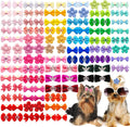 100PCS Multi-Style Assorted Dog Hair Bows for Small Puppies & Cats