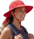 Home Prefer UPF 50+ Sun Hat with Neck Flap Wide Brim Fishing Hat for Men
