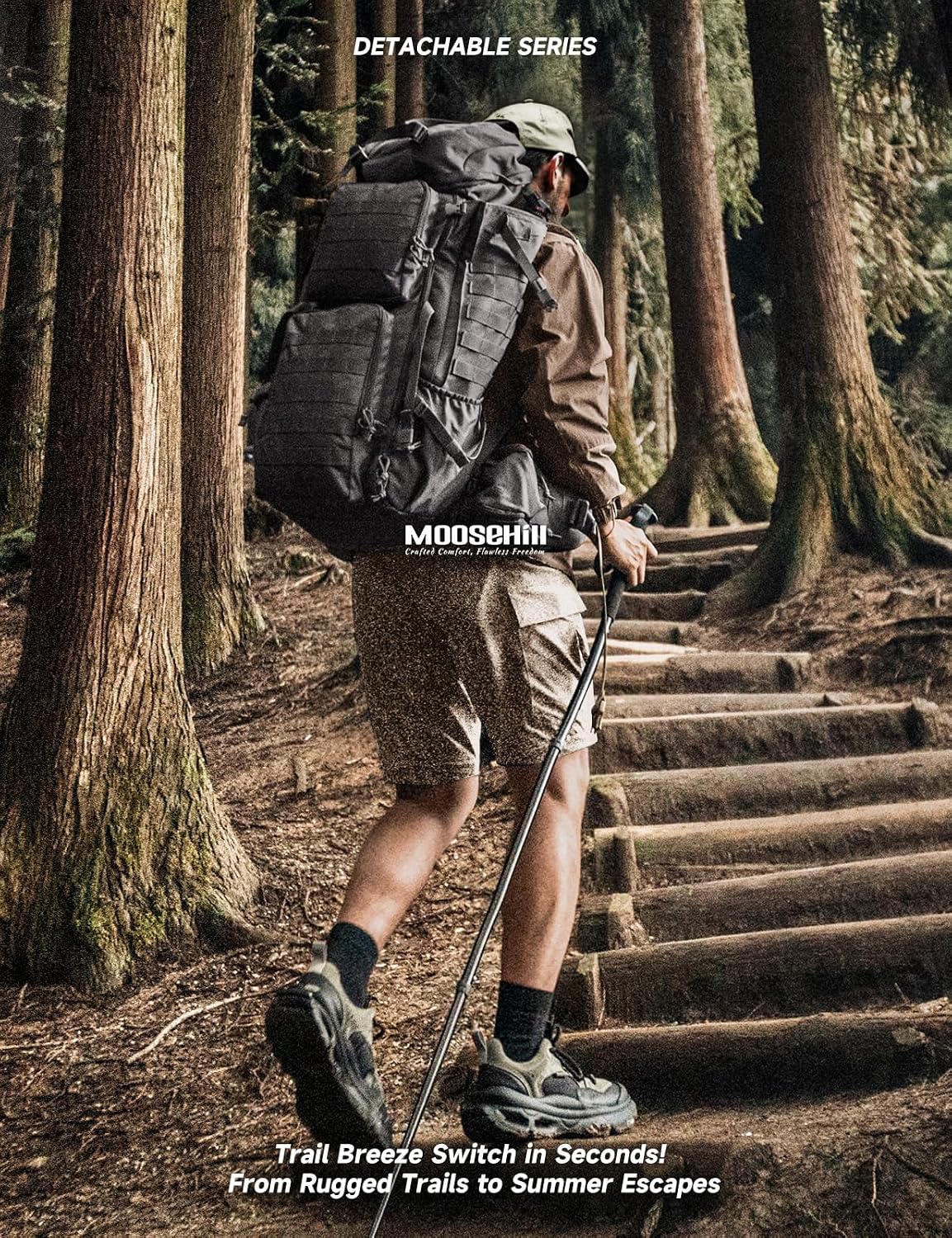 Moosehill Men's Hiking Pants: Convertible Quick-Dry