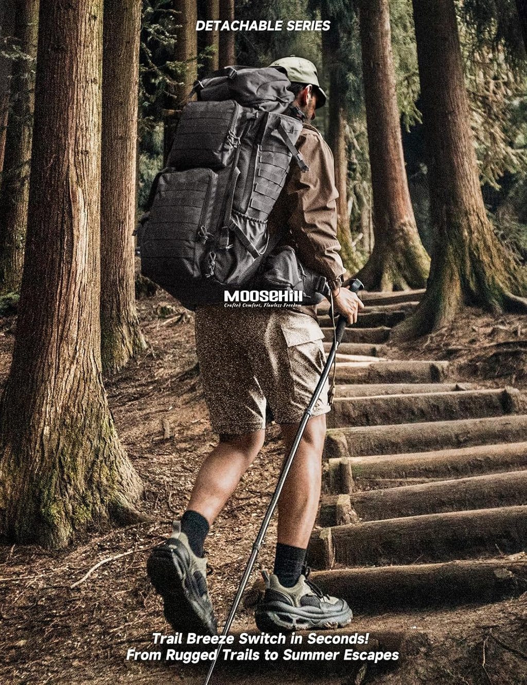 Moosehill Men's Hiking Pants: Convertible Quick-Dry