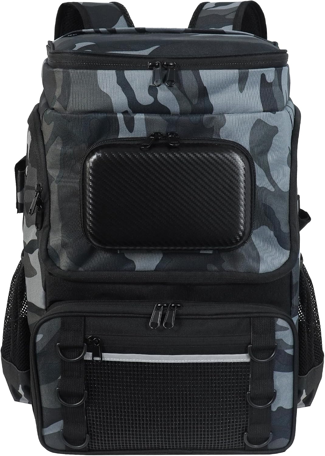 Fishing Backpack with Rod Holder, Large 50L Tackle Bag Water Resistant Tackle Backpack Heavy Duty Fishing Bag Gift for Men Woman