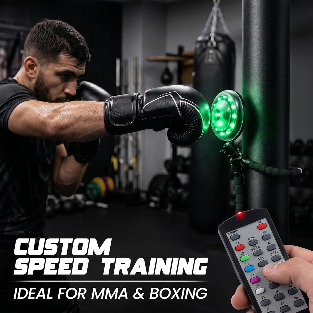 Reflexx RLT 2.1 Reaction Training Lights – Improve Reaction Time, Coordination & Focus – Adjustable Speed, Random Mode, Brightness & Sound Control – for Fitness, Rehab, Seniors & Athletes