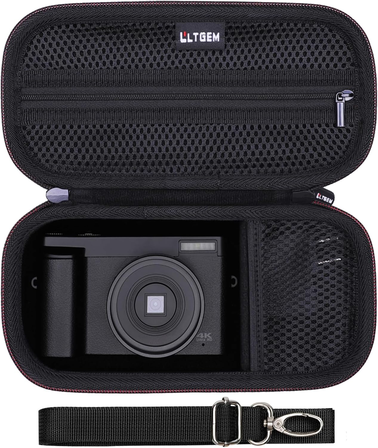 4K Digital Camera Case for Duluvulu/W & O/Gavonde/VJIANGER/FACLAM Black