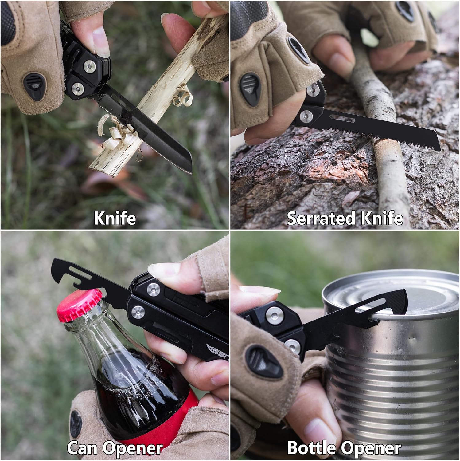 FLISSA Multitool Wrench, 16-In-1 EDC Multi Tool