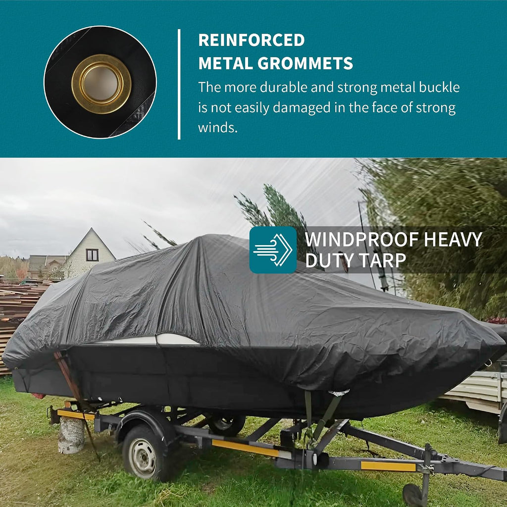 TARPAL tarp 10x16 Feet Super Heavy Duty Tarps Cover 20mil,Grey/Brown tarp