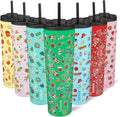BJPKPK 34oz Coffee Tumbler with Straw, Insulated Stainless Steel Cup
