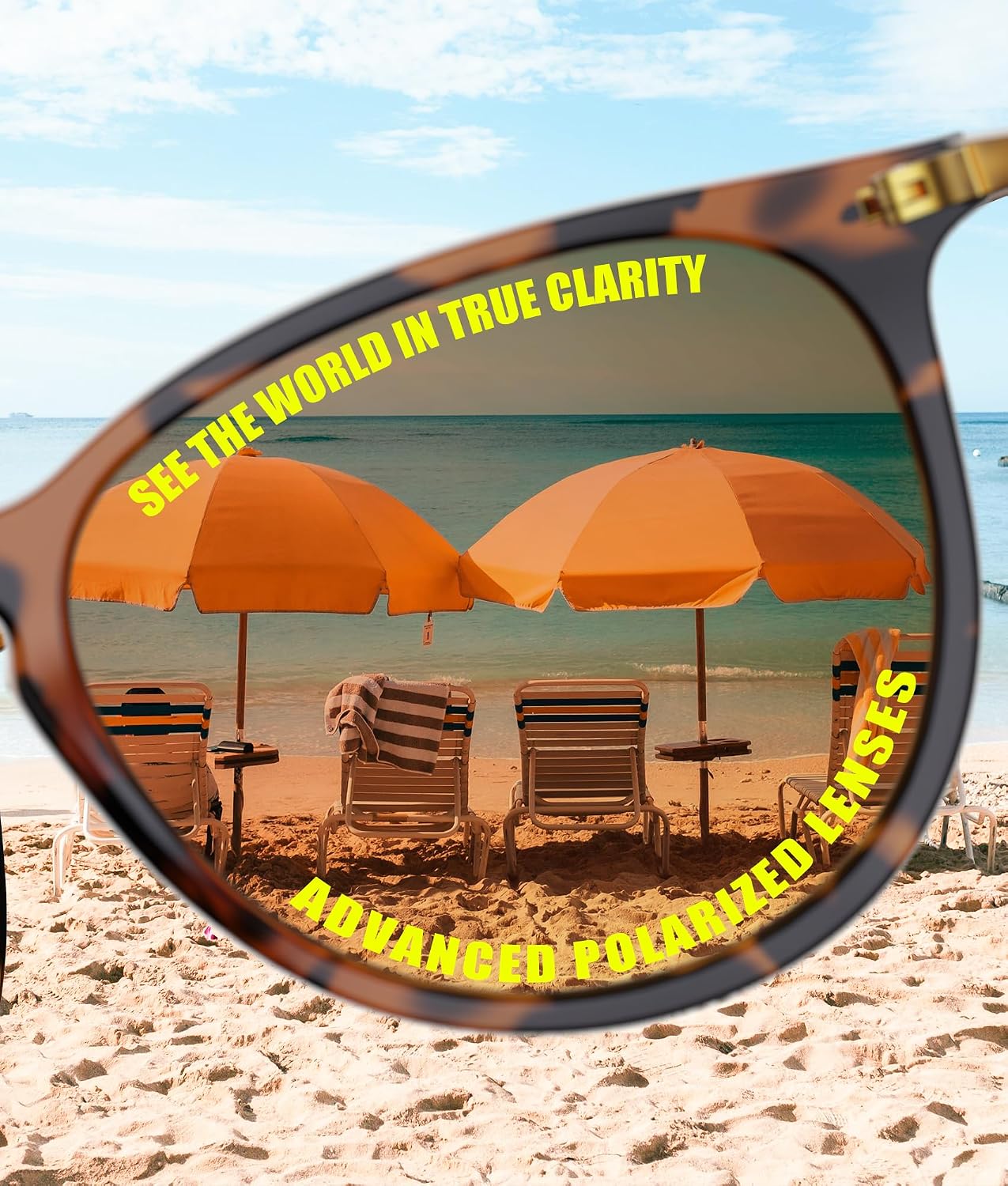 Sunglasses Womens Polarized Trendy Retro Round Sun Glasses with UV400
