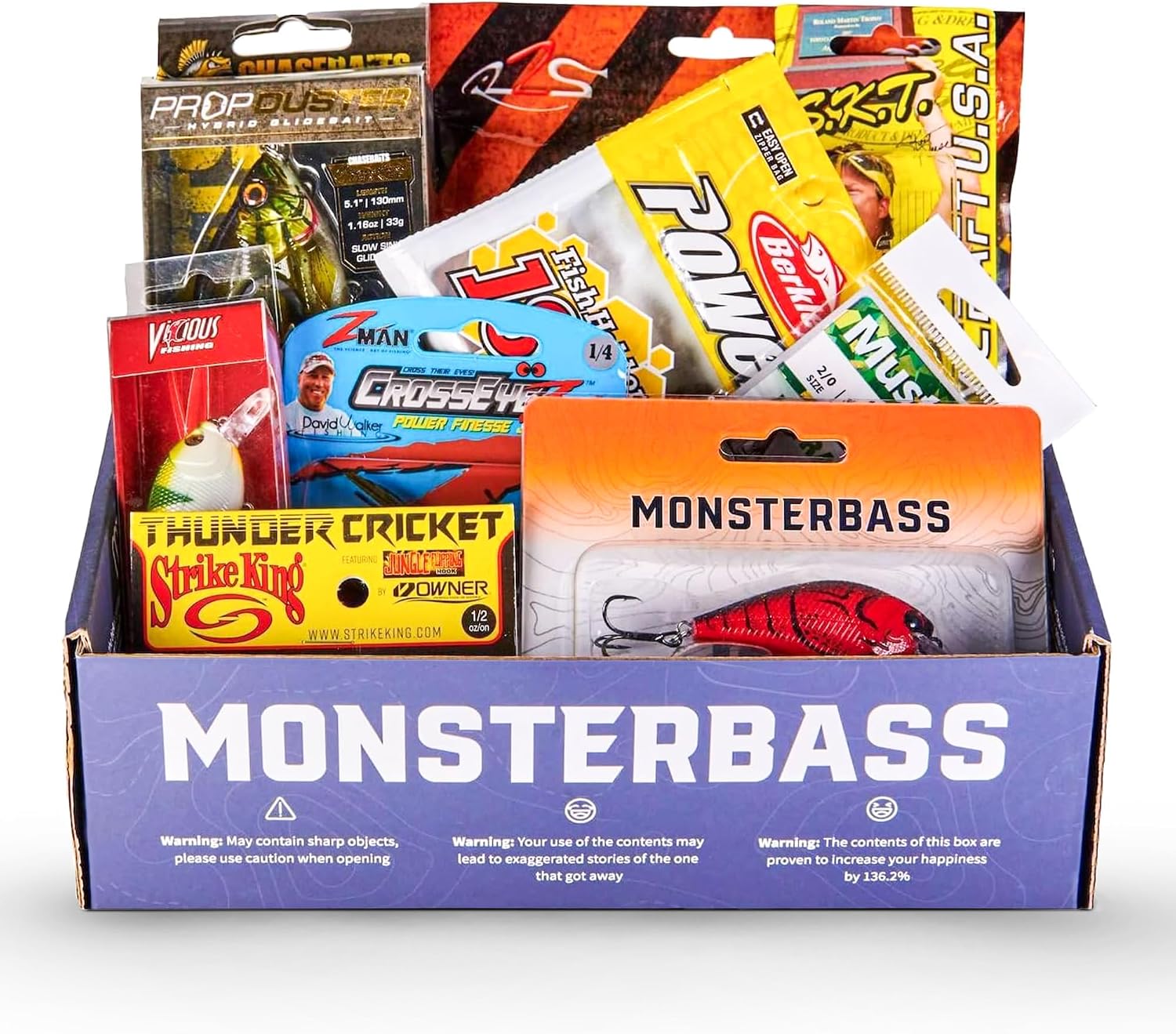 MONSTERBASS Fishing Mystery Box, Freshwater Bass Fishing Kit with 7+ Lures