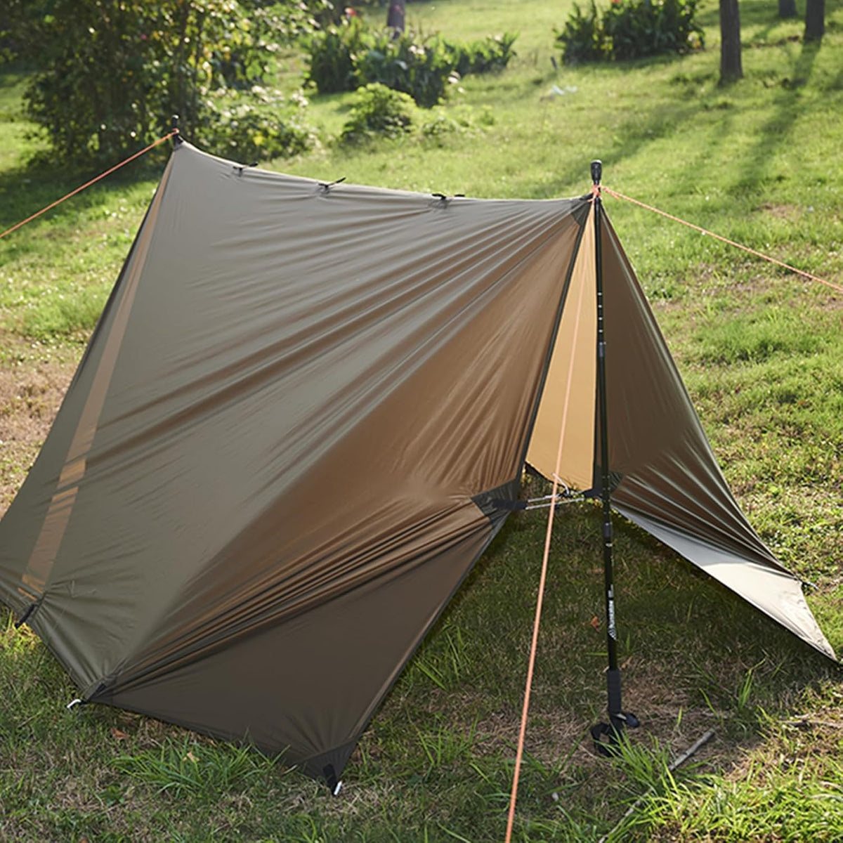 Onewind 10×10ft Waterproof Camping Tarp, Ultralight Silnylon Tarp Shelter