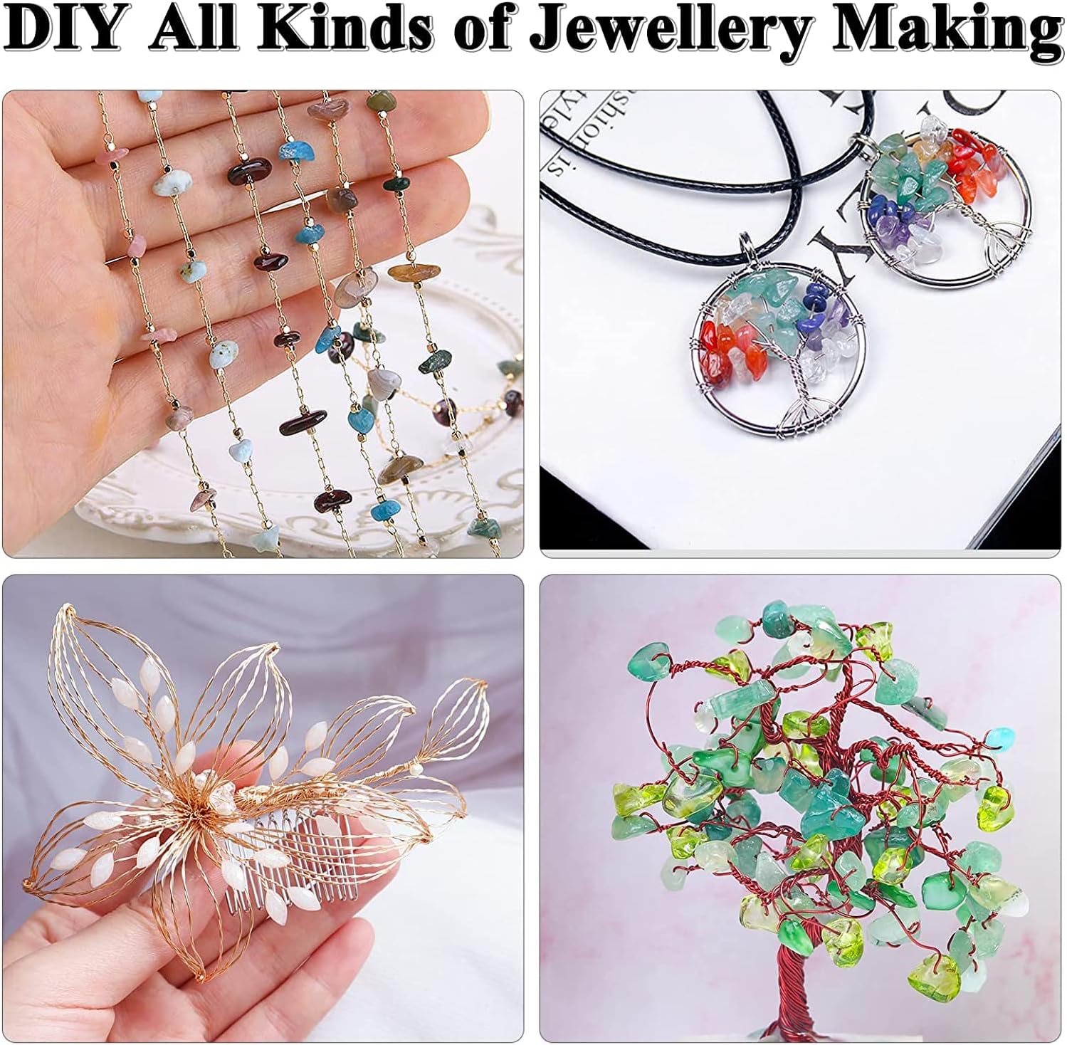 5 Packs Jewelry Pliers Set, Making Tools With Needle/Round/Chain/Bent/Zipper Pliers, Supplies Repair/Cut Kits for Crafting