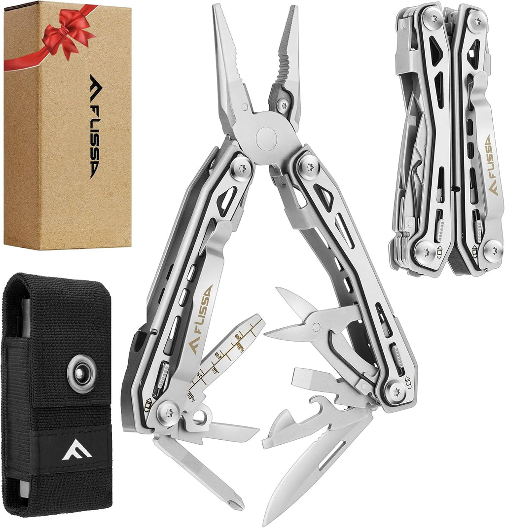 FLISSA 16-In-1 Multi Tool, EDC Multitool, Black