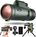Monocular Telescope 40X60 High Power - Adult - BAK4 Prism with Phone Adapter, Tripod & Hand Strap. Great for Bird Watching, Travel & Concerts