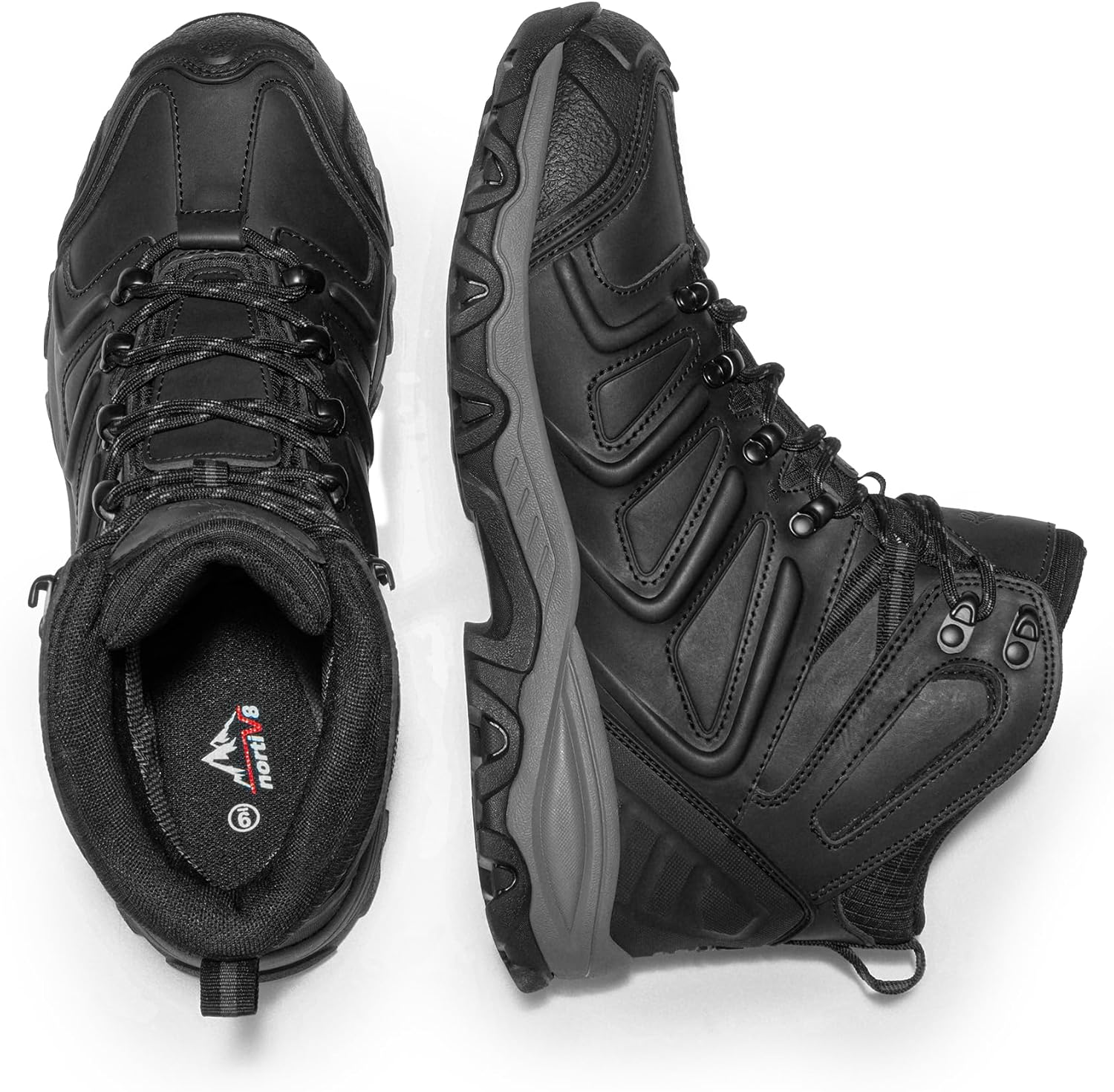 NORTIV 8 Men's Ankle High Waterproof Hiking Boots