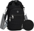 Water Bottle Carrier Bag with Strap Phone Pocket for Walking, Hiking, Cycling