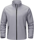 TACVASEN Men's Lightweight Softshell Waterproof Fleece Windbreaker Jacket
