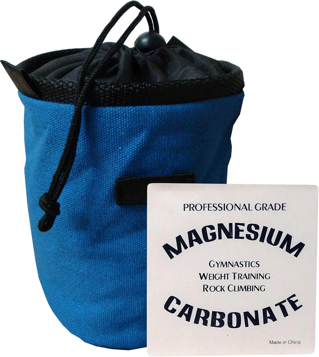 Z ATHLETIC Rock Climbing Chalk Bag & Gym Chalk Ball Combo for Bouldering, Gymnastics, and Weightlifting (2oz Block, Multiple Colors)