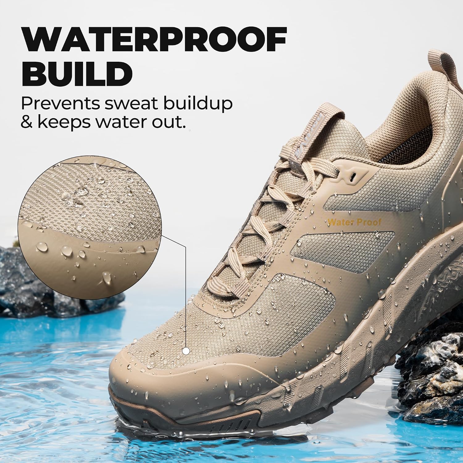 NORTIV 8 Men's Waterproof Hiking Shoes