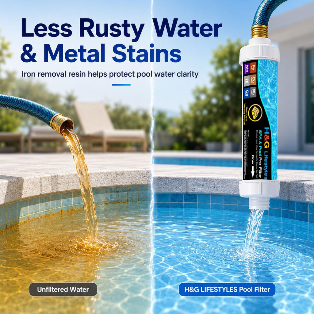 H&G lifestyles Water Filter for Hose Filter for Filling Pool Hard Water