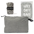 Acteon Wet Dry Bag for Gym Clothes & Swim, Water-Resistant Pouch - Zag