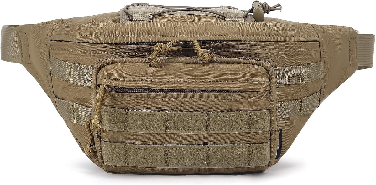 Mardingtop Tactical Fanny Pack for Men, Military Crossbody Waist Bag Utility Hip Belt Bumbag for Outdoor Travel,Hiking,Running,Walking,Fishing,EDC