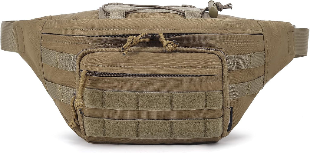 Mardingtop Tactical Fanny Pack for Men, Military Crossbody Waist Bag Utility Hip Belt Bumbag for Outdoor Travel,Hiking,Running,Walking,Fishing,EDC