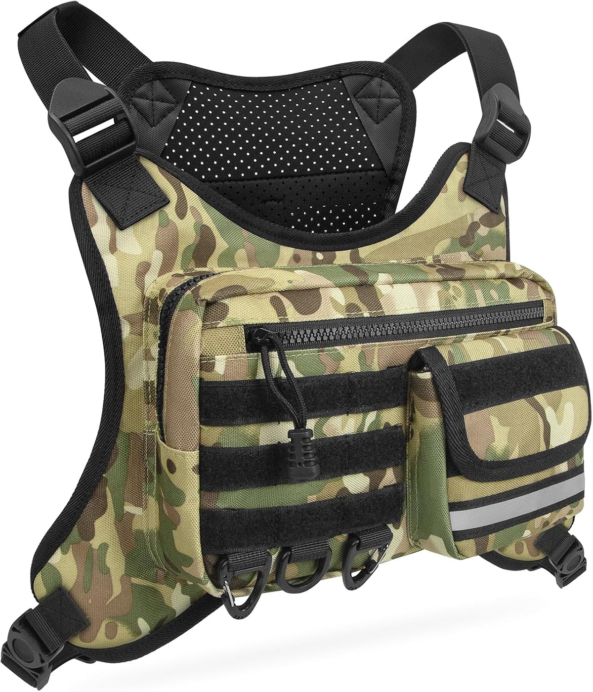 OCKLILY Chest Bag for Men Women, Outdoor Sports Running Vest Bag, Chest Pack for Running, Cycling, Hiking, Workouts, Travel